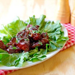 Sweet-n-Sticky Boneless BBQ Ribs