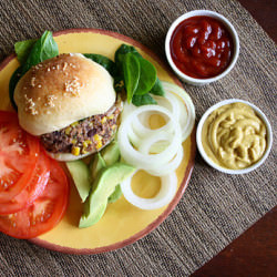 Black Bean and Quinoa Veggie Burger