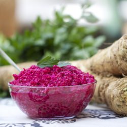Fresh Horseradish with Beets