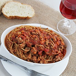 Pork Bolognese Spaghetti