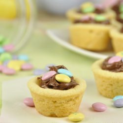 M&M Nutella Cookie Cups