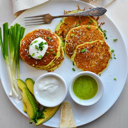 Zucchini Yogurt Pancakes