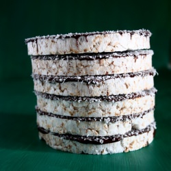 Chocolate + Coconut Rice Cakes