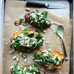 Stuffed Baked Sweet Potato