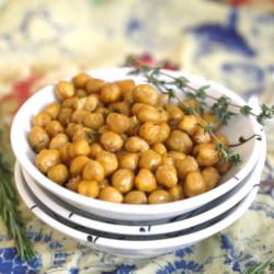 Roasted Chickpeas with Rosemary