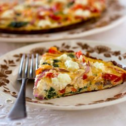 Capsicum & Goat Cheese Frittata