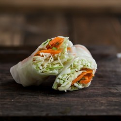Carrot and Cabbage Spring Rolls