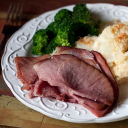 Heating Ham Slices