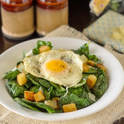 Warm Spinach, Potato and Egg Salad