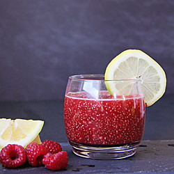 Raspberry Lemonade Chia Seed Drink