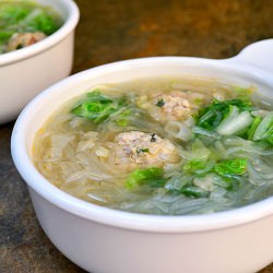 Cellophane Noodles Meatball Soup