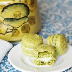 Matcha Macaron with White Chocolate