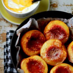 Honey Baked Nectarines