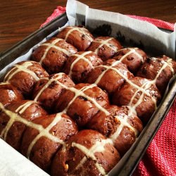 Double Chocolate Hot Cross Buns