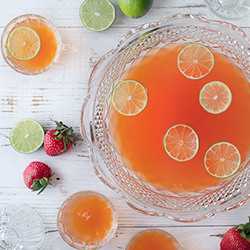 Strawberry Pisco Punch
