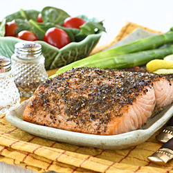Lemon Pepper Dill Salmon