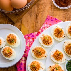 Smoked Salmon Deviled Eggs