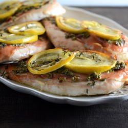 Chicken with Lemon and Serrano Ham