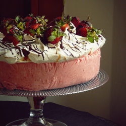 Neapolitan Brownie Cake