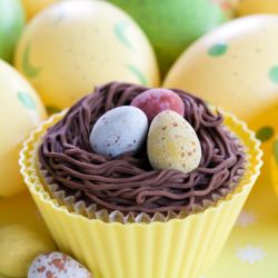 Easter Birds Nest Cupcakes