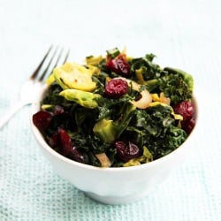 Kale Brussels Sprouts Hash