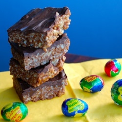 Cadbury Creme Egg Krispie Treats