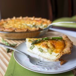 Asparagus and Goat Cheese Quiche