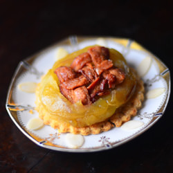 Elderflower Apple Pie with Bacon