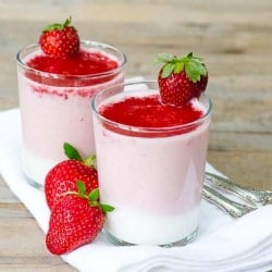 Grape and Strawberry Yogurt Parfait