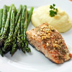 Garlic Dill Baked Salmon