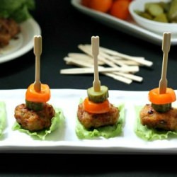 Green Curry Chicken Fritters