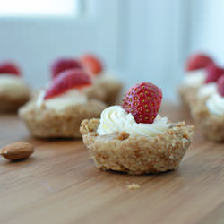 Strawberry Tarts w/ Spelt Shortbread
