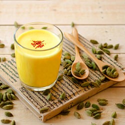 Badam Milk with Saffron