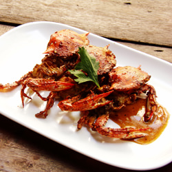Crab in Garlic and Hoisin Sauce