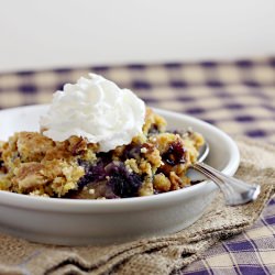 Blueberry Crunch Dump Cake