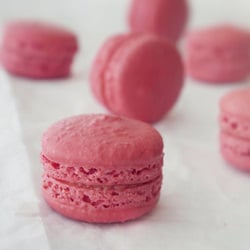 Rhubarb and Blood Orange Macarons