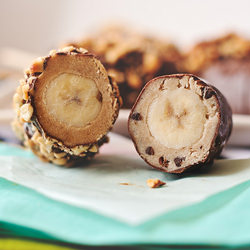 Frozen Cookie Dough Wrapped Bananas