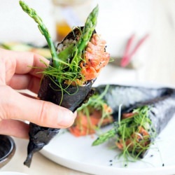 Smoked Salmon Handrolls