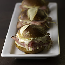 Ham Sandwiches with Swiss & Gruyere
