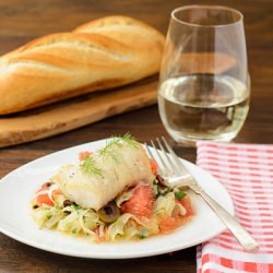 Cod with Grapefruit Fennel Slaw