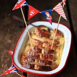 Hot Cross Bun & Butter Pudding