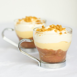 Mini Rhubarb and Custard Trifles
