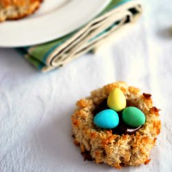 Coconut Macaroon Easter Nests