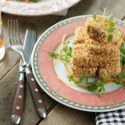 Sesame Tofu Salad with Ginger Vinaigrette