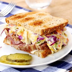 Corned Beef and Slaw Sandwich