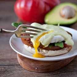 BLT Eggs Benedict with Avocado