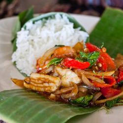 Shrimp with Roasted Thai Chili Paste