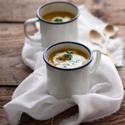 Lentil Soup and Yogurt