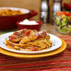 25 Min Chicken-Parmesan Pasta Toss