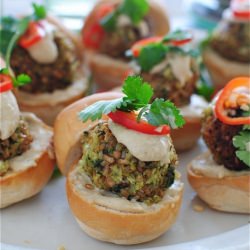 Curried Bulgur Sliders